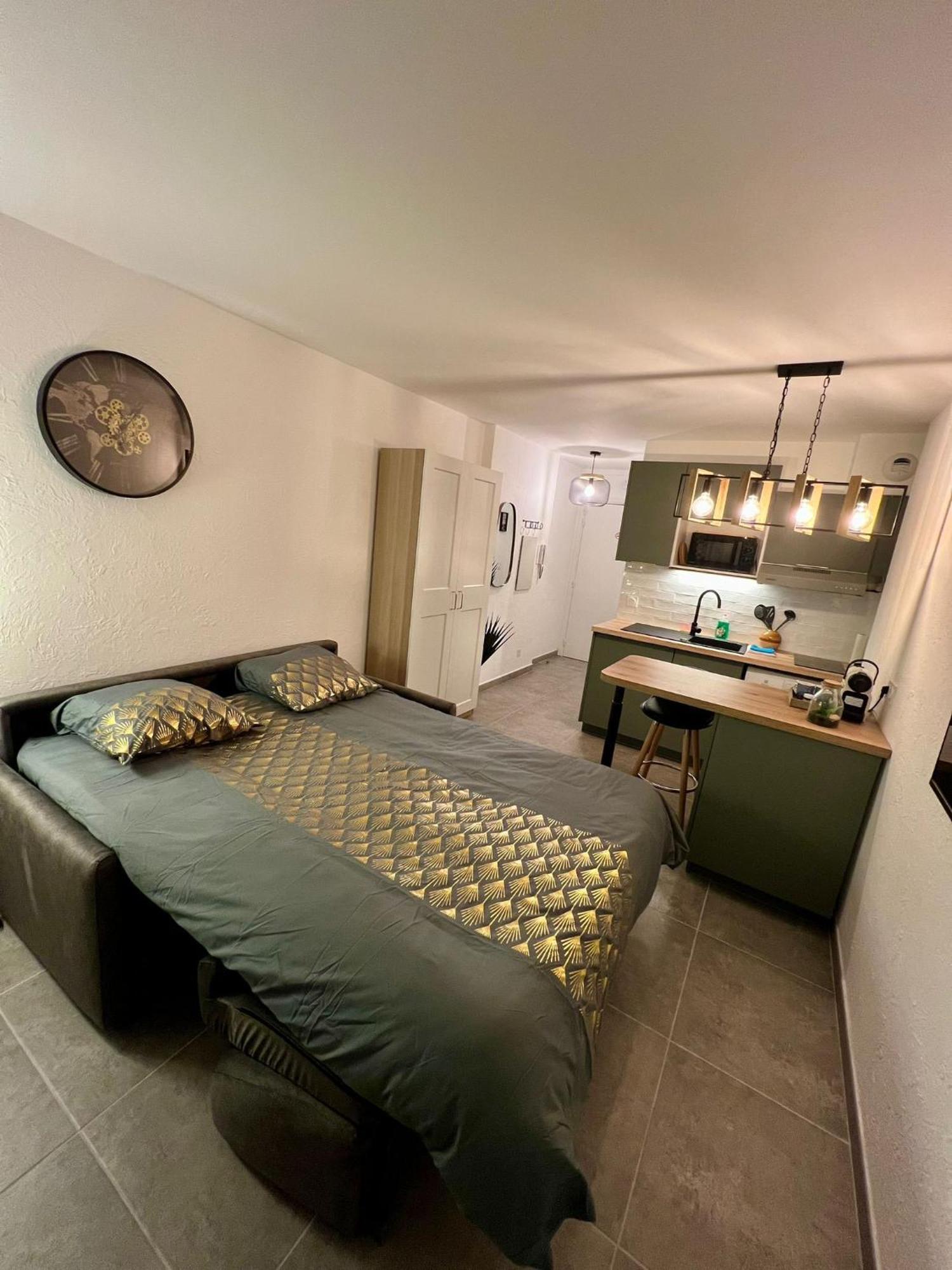 Studio Climatise, Cosy Et Calme Au Centre Ville Antibes Kültér fotó